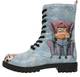 DOGO Schnrstiefelette blau / braun / schwarz / wei