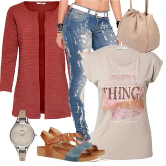 Outfit mit Braun Sandalen Pikolinos "Perfekt für den Sommer"