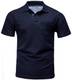 Crone Basic Herren Pique Poloshirt Regular Fit mit Brusttasche (M, Navy)