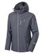 Little Donkey Andy Softshelljacke Herren Wasserdichte Atmungsaktive Fleece Warme Übergangsjacke Outdoorjacke mit abnehmbarer Kapuze Schwarzgrau meliert M