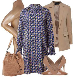 Moderne Outfit mit Beige Mantel/Blazerjacke/Boyfriend Blazer/Cargoblazer/Lederjacke/Baumwoll ­Blazer/Longblazer/Oversize Blazer/Lederjacke für Männer Pieces "Cool Für Die Freizeit"Look: Uni, Edel, Classic, Business, Coole, Moderne, Büro, Unisex