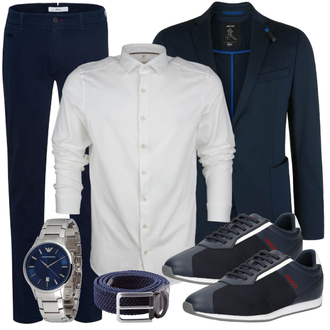 Business Outfits mit Schwarz Anzug S.Oliver "Buro Outfit"