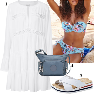 Style Babydoll tenues avec Blanc Robe Française/Robe Oversize/Robe Nicki/Robe Smockée/Robe en Coton/Robe de Mousseline/Robe à Manches Longues/Robe à Volants/Robe à Manches Trompette/Tunique Lascana "Vêtements d'été"Look: Rap, Style, Trop habillé, Avec Transparence, Mom, Bohème, Maritime, Oversize, Universitaire, Moderne, Babydoll, Espagnol