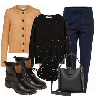 Outfit mit Blau Stiefel Dockers by Gerli "LetItSnow"