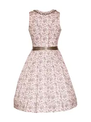 MARJO Dirndl ''''Natalia 58'''' grün / rosa / weiß