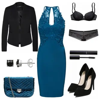 Outfit mit Blau lipsy "PetrolLady"