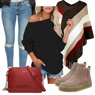 Eine Schulter Outfit mit Schwarz Oversize Bluse/Bluse Oberteil/SchlupfBluse/LangarmBluse/Sportliche Bluse/Bluse/Einfarbige Bluse Viottiset "Modischer Look für den Herbst"