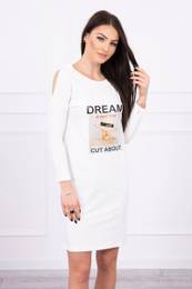 aty s potiskem Dream ecru