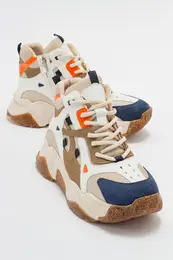 Women's LOWEL Navy Multi Sport Boots.