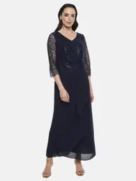 Woman's Dress Marlena Navy Blue