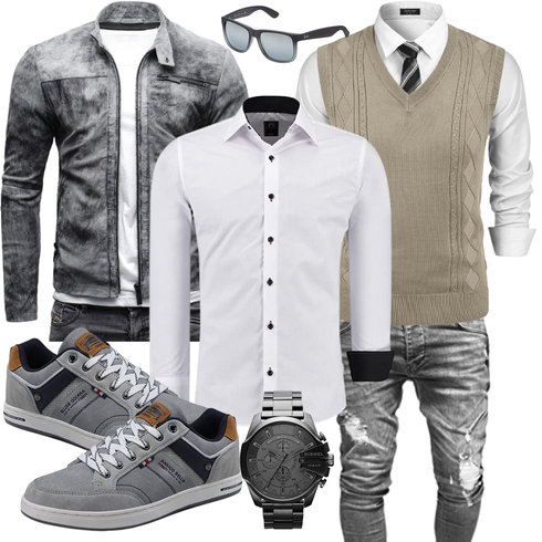 Weiß Accessoire J'S FASHION kombinieren