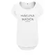 Modisches Damen Shirt mit Spruch Motiv Bedruckt Hakuna Matata Ladies Top Sommer (95-B36-Weiß-XL)