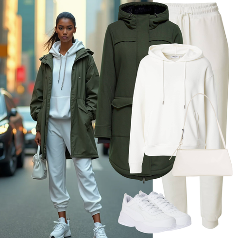 Comment poter Blanc/Beige/Crème/Kaki/Marron Sac Baguette/Sac à Bandoulière/Petite poche/Cartable/Sac à Épaule Calvin Klein avec Blanc/Crème/Kaki/Gris Pull à Capuche/Sweat à Capuche Oversize/Pull à capuche/Pull Simple/Pull Polaire/Pull à Capuche/Hoodie Fantaisie/Hoodie de Sport/Sweat à capuche unisexe/Vintage Hoodie/Sweat-shirt de sport MSCH Copenhagen