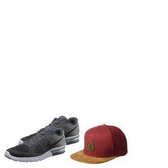 Outfit mit Rot Hut Volcom "TY6"