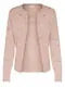 JACQUELINE De YONG Detailreicher Strick-Cardigan altrosa