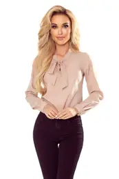 blouse with tie
