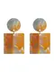 sweet deluxe Ohrringe 'Almina' opal / gold / orange