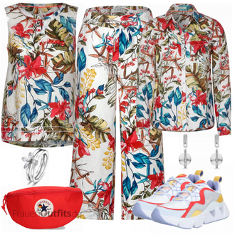 Outfit mit Grau Bluse und Tunika CECIL "Schöner Sommer Look"