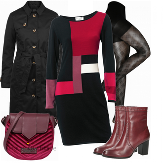 Schicke Outfits mit Schwarz/Braun Hose Große Größe Leggings Große Größe/Hose Große Größe MAGIC Bodyfashion "Schickes Herbst Outfit"