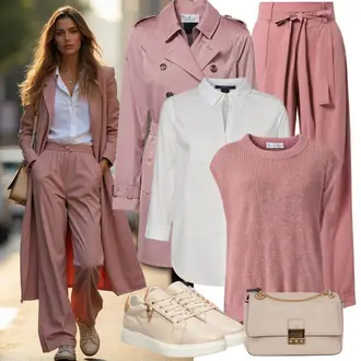 Elegant Outfit met wit/Crème/roze CrashBlouse/Effen Kleur Blouse/Open Blouse/Elegante Blouse/Blouse met Korte Mouwen/Kanten Blouse/Blouse Top temu "Stijlvolle combinatie voor de lente"Look: Elegant, Romantisch, Elegante, Koel, Old Money, Franse, Prachtige, Spaanse
