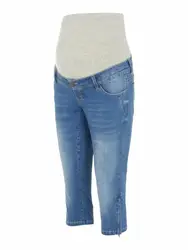 MAMALICIOUS Jeans ''''Pixie'''' blue denim / graumeliert