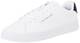 Tommy Hilfiger Herren Court Sneaker Detail Essential aus Leder, Weiß (White/Desert Sky), 41