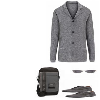 Outfit mit Grau Sneaker Camel Active "JanVanDerStorm"