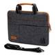 DOMISO 10,1-10,5 Zoll Wasserdicht Laptop Tasche Tragetasche Schultertasche mit USB Ladeanschluss für 9.7'' Samsung Galaxy Tab / 9.7'' iPad Pro / 10.1'' Lenovo Tab 4 10 Plus/Asus/Acer/HP, Dunkelgrau