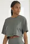 Oversize Cropped Shirt für Damen image