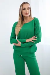 Set of sweaters Sweatshirt + Pants green