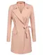 Chigant Damen Winter Herbst Trenchcoat Knielang Winter Jacke mit Taschen und Taillengürtel Elegante Mantel