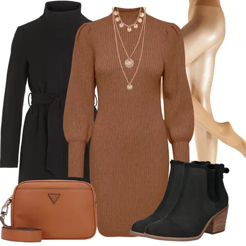 Schwarz Lederjacke/Stiefel Mit Keilabsatz/Chelsea Boot/Cowboystiefel/Leder Stiefelette/Gefütterte Stiefelette/Sommerstiefelette/Vintage Stiefelette/Western Stiefelette/Winter Stiefelette TOMS kombinieren mit Rosa/Gold Schmuck-Set/Kette/Reich verzierte Halskette/Statement-Kette Pilgrim