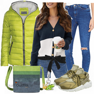 Outfit mit Grün Sneaker Nike "Nike Sneakers"