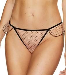 Women's romantic thong Clio / S - beige