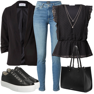 Outfit mit Turnschuh ohne Schnürsenkel Paul Green "Cooler Look für den Frühling"
