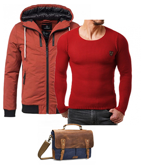 Outfit mit Rot Overall Navahoo "JB5"