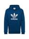 ADIDAS ORIGINALS Hoodie ''''Trefoil'''' blau / weiß