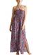 ESPRIT Maxi-Kleid mit Smok-Bustier
