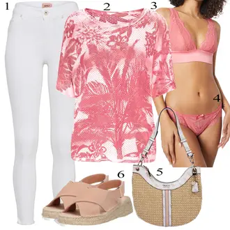 sa čičak kopčom Outfit sa sandala s platformom MACARENA "Ljetni outfiti"