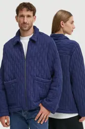 Jakna A.P.C. veste fish mornarsko modra barva, PSAKB.M02982