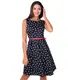 Krisp Damen 50er Jahre Vintage Kleid (Marineblau, Gr.38, M) (6874-NVY-10)