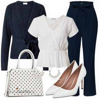 Outfit mit Grau High Heel Boss "Outfit für die Konferenz"
