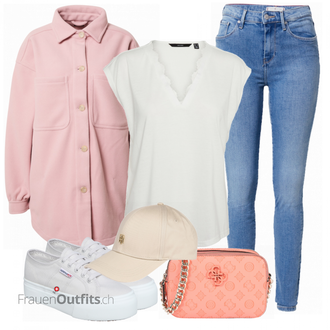 Outfit mit Grau Sneaker Superga "Stilvoller Look für die Freizeit"