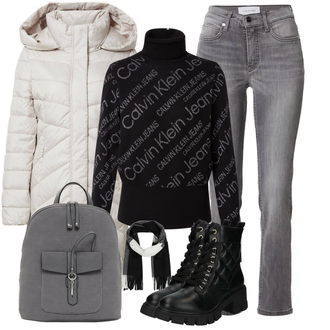 Outfit mit Grau GERRY WEBER "Winter Outfit"