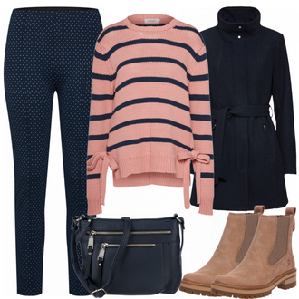 Outfit mit Braun Stiefel Timberland "Trendy"