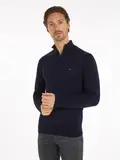 Dunkelblaue Wollpullover image