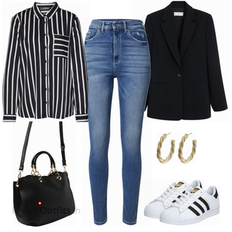 Outfit mit Blau EDC by Esprit "Stylishes Freizeitoutfit"