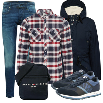 Outfit mit Schwarz WinterJacke Tom Tailor "Praktischer Look"