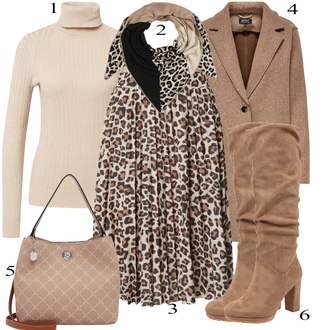 tenues avec Noir/Marron/Beige/Blanc Foulard/Écharpe/Bandana About You "tenues parfaite"