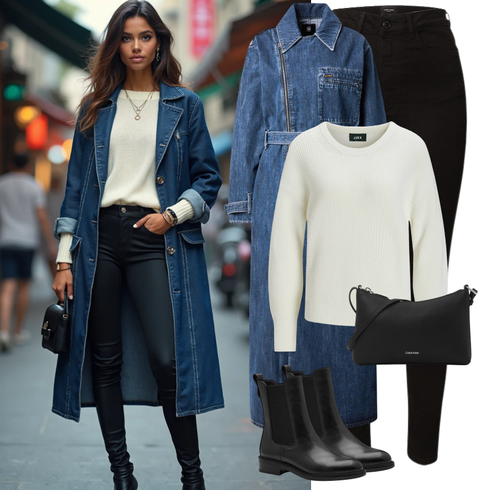 Comment poter Bleu/Bleu foncé/Bleu clair Manteau/Robe Grande Taille G-Star Raw avec Bleu/Bleu foncé/Bleu clair Manteau/Robe Grande Taille G-Star Raw